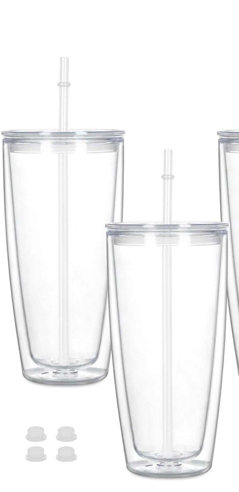 24oz skinny snow globe tumbler