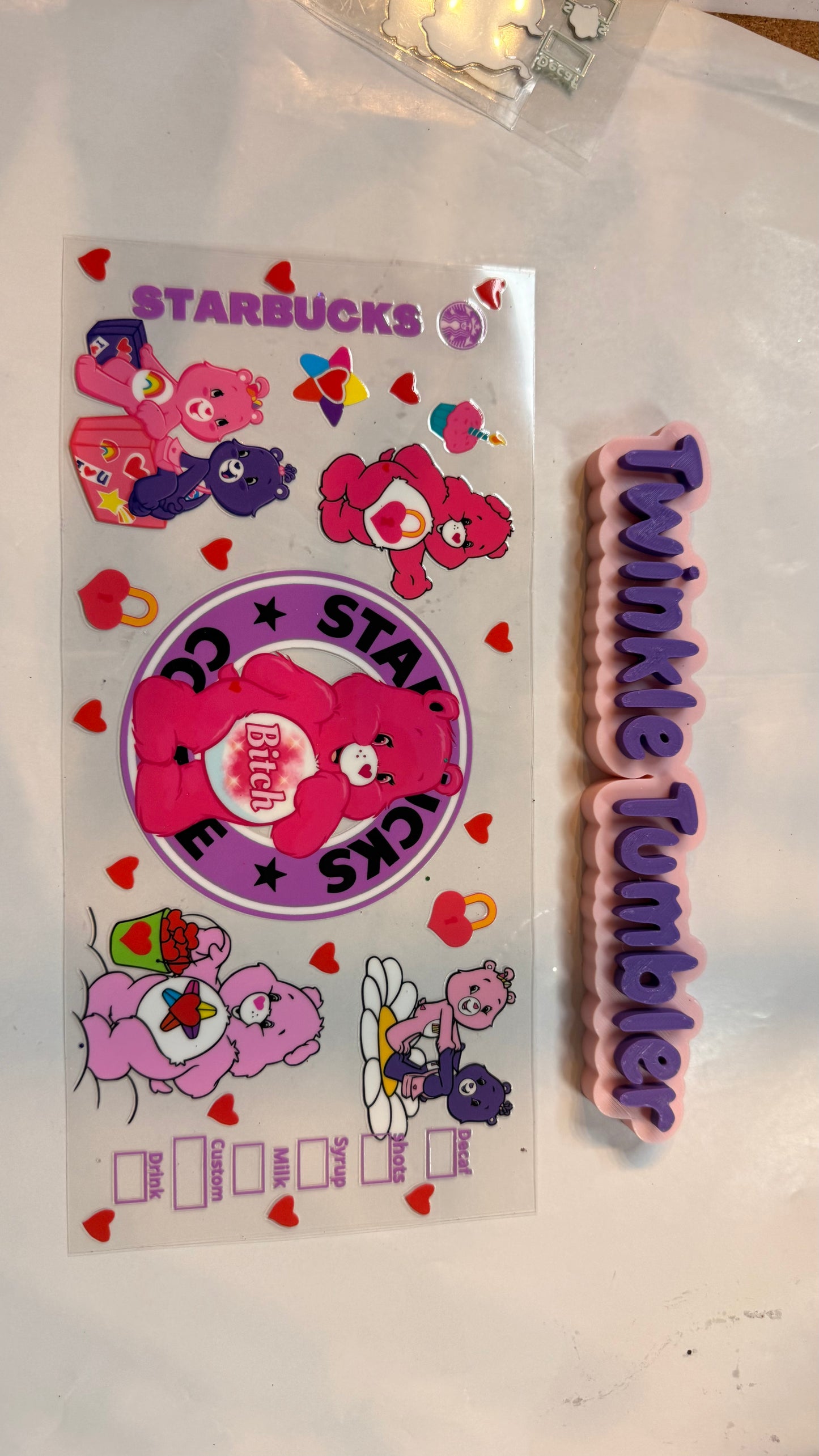 DECAL FOR CAREBEARS