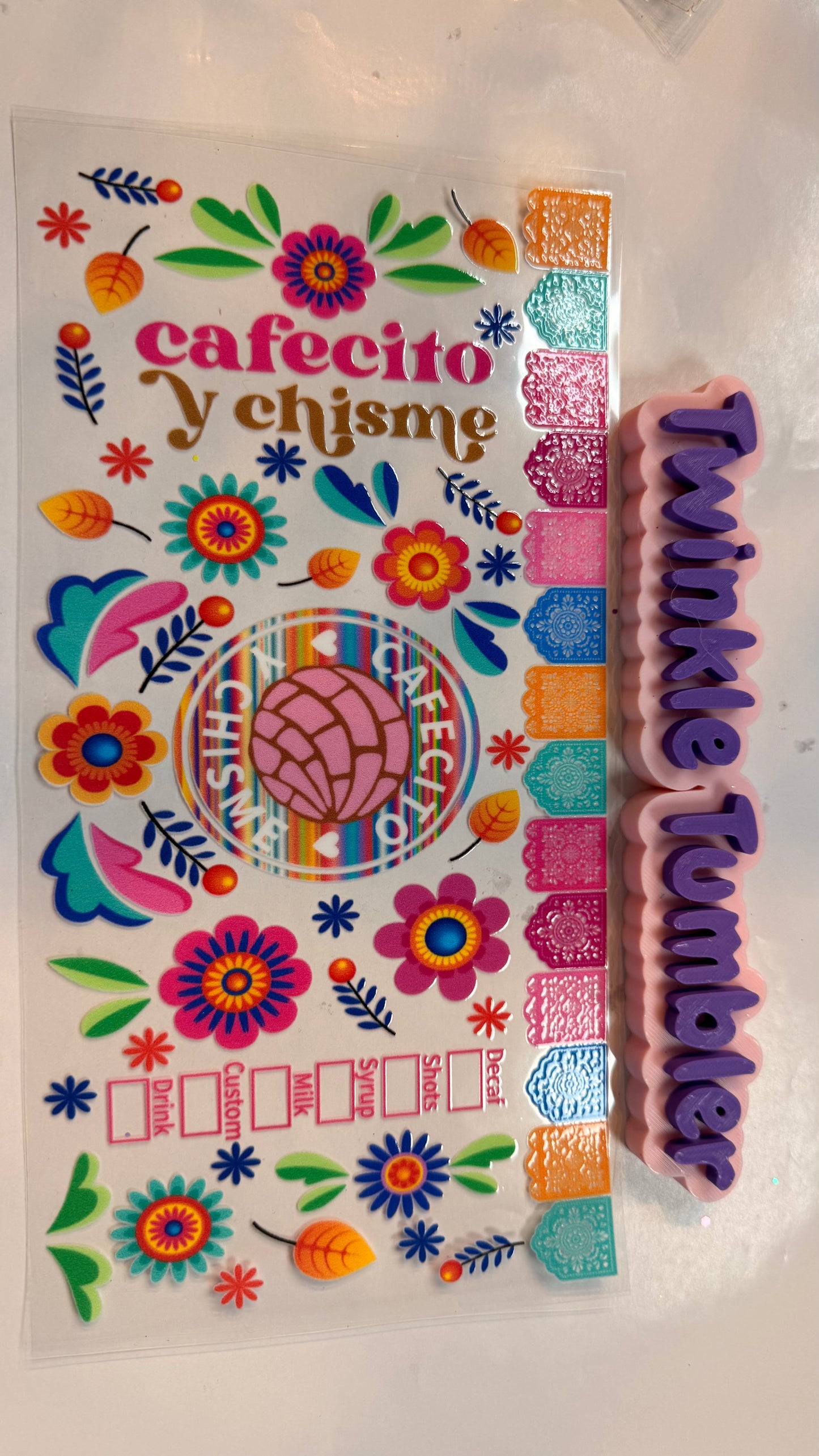 DECAL FOR DRINKS/COFFEE