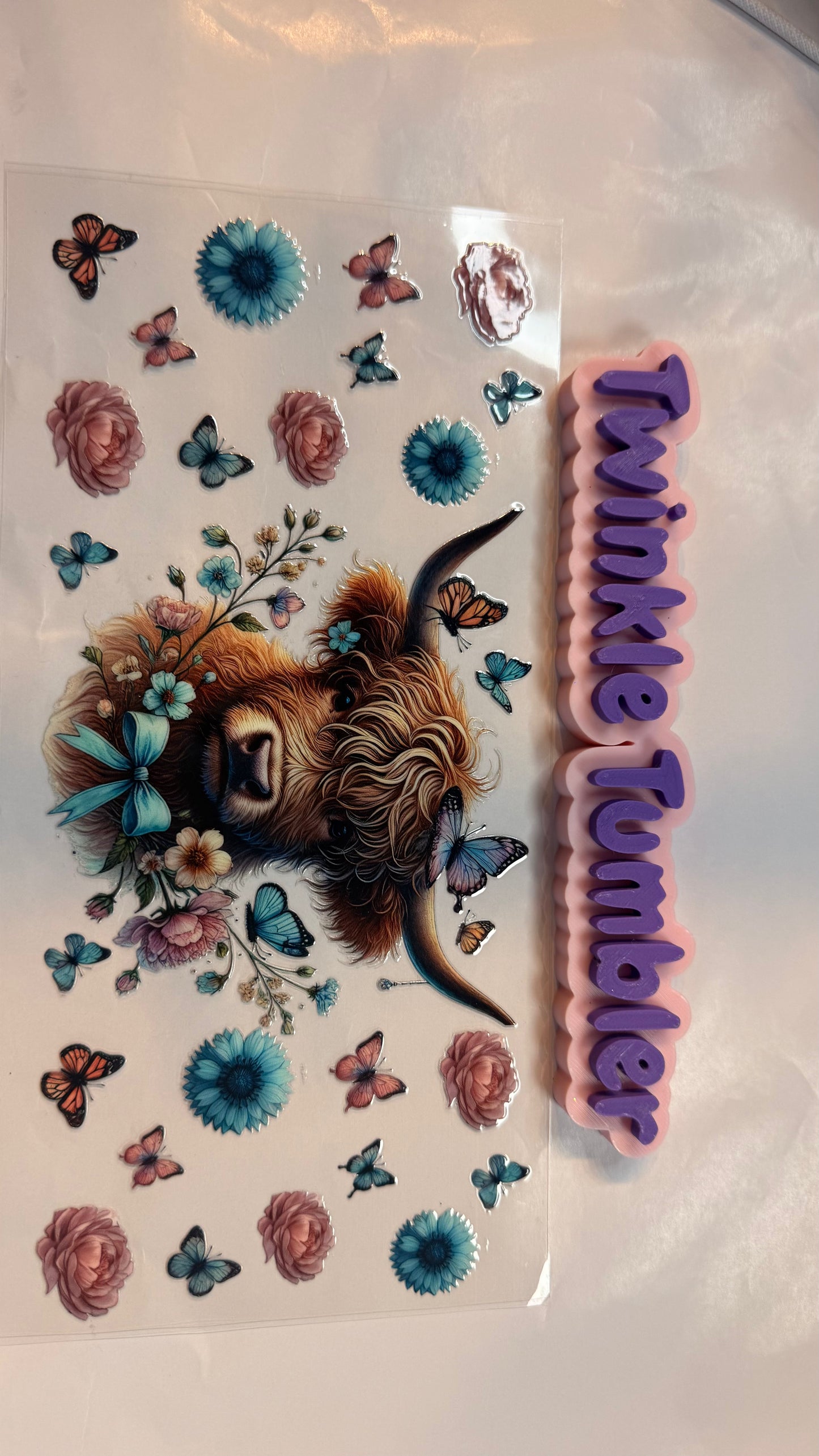 DECAL FOR FLOWERS & COWS