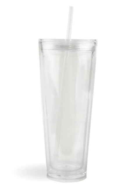 24oz Acrylic Snow Globe Tumbler