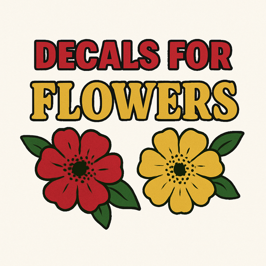 DECAL FOR FLOWERS & COWS