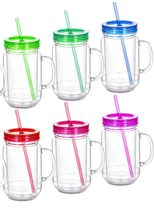 20 oz Jelly Jars Colors