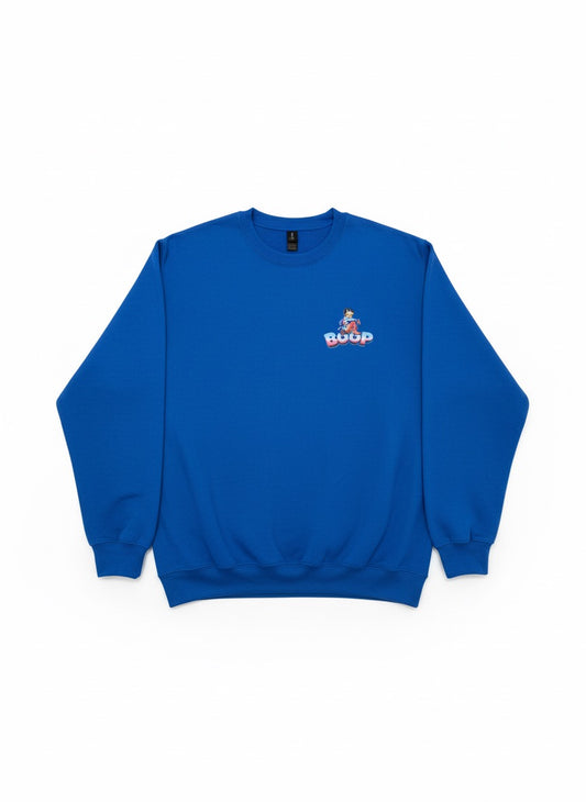 Boop Retro Crewneck – Electric Blue