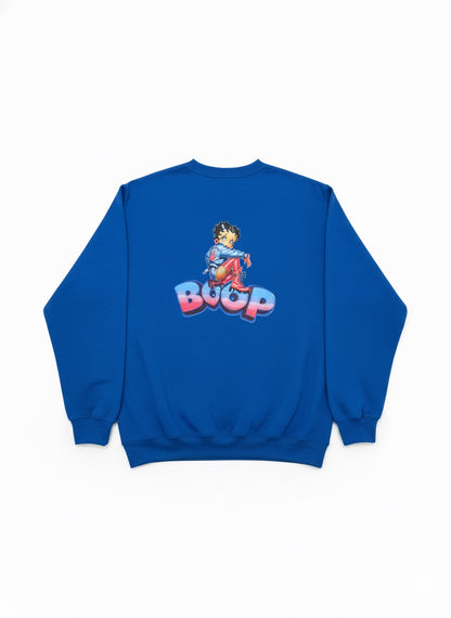 Boop Retro Crewneck – Electric Blue