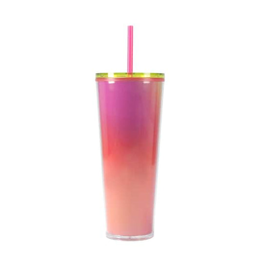 (24oz Pink Gradient Tumbler
