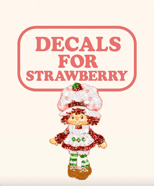 DECAL FOR STRAWBERRY SHORT CAKE