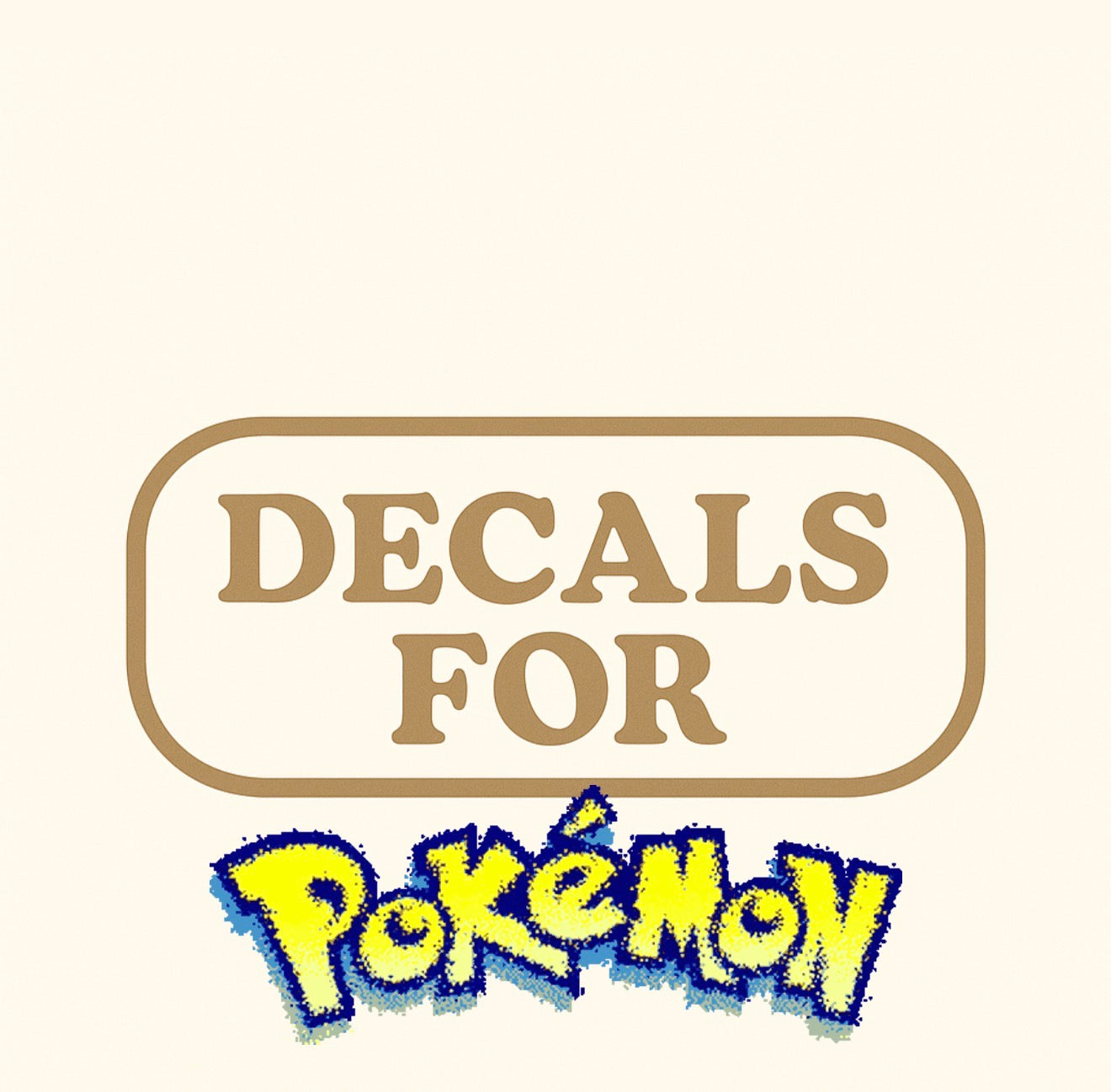DECAL FOR POKEMON