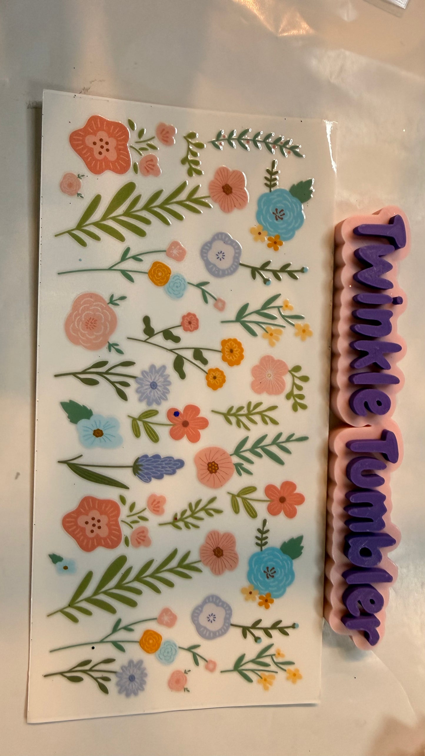 DECAL FOR FLOWERS & COWS