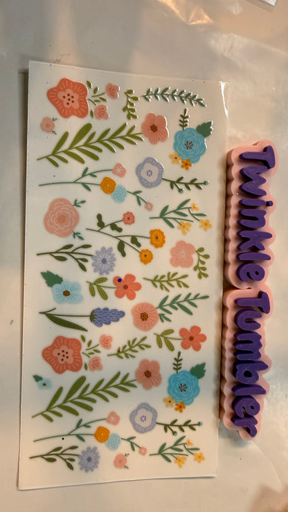 DECAL FOR FLOWERS & COWS