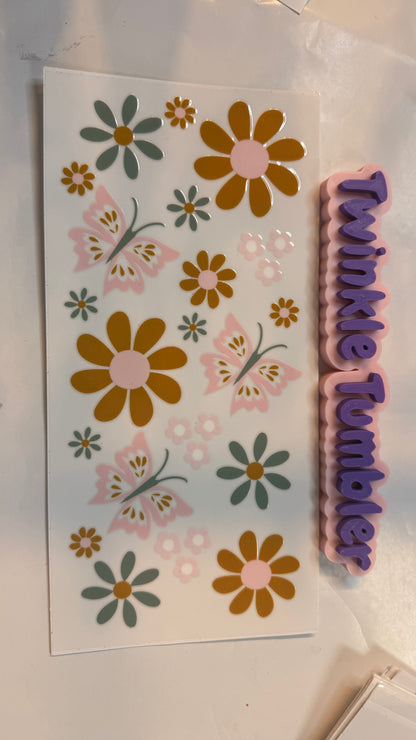 DECAL FOR FLOWERS & COWS