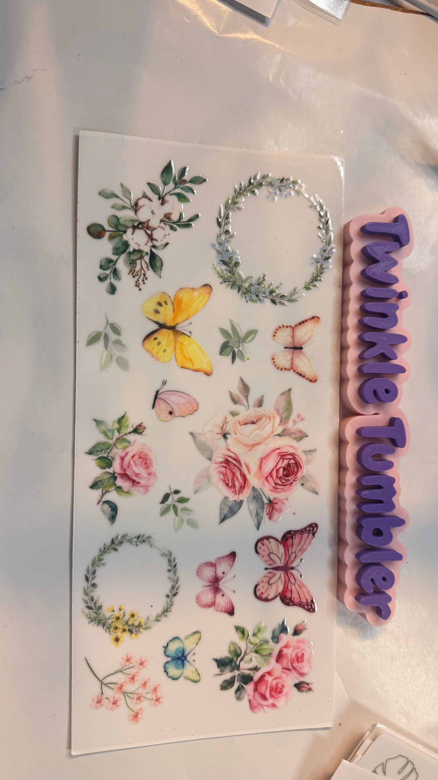 DECAL FOR FLOWERS & COWS