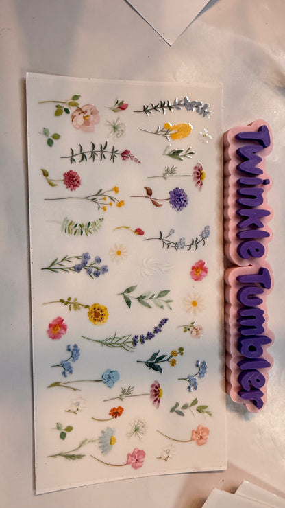 DECAL FOR FLOWERS & COWS