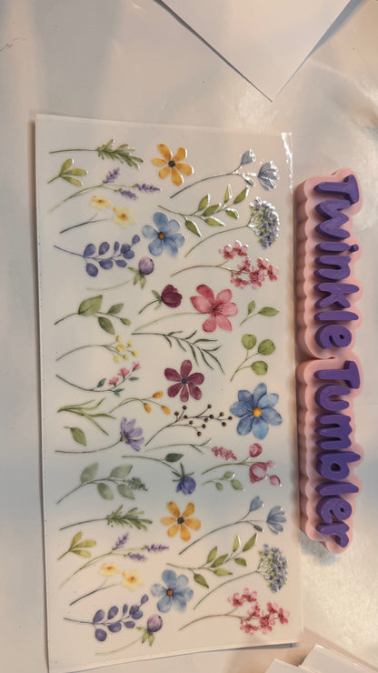 DECAL FOR FLOWERS & COWS