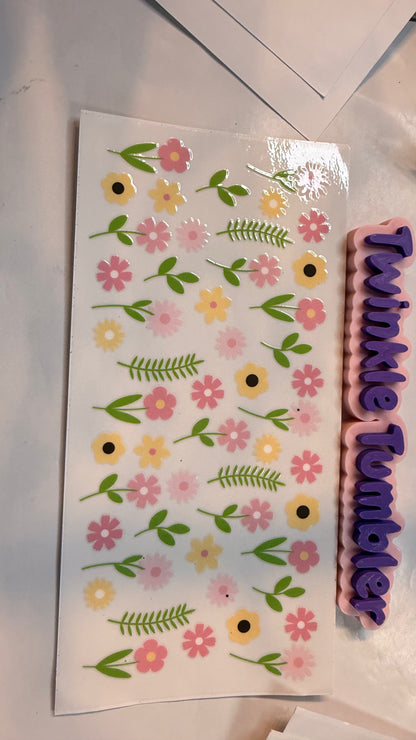 DECAL FOR FLOWERS & COWS