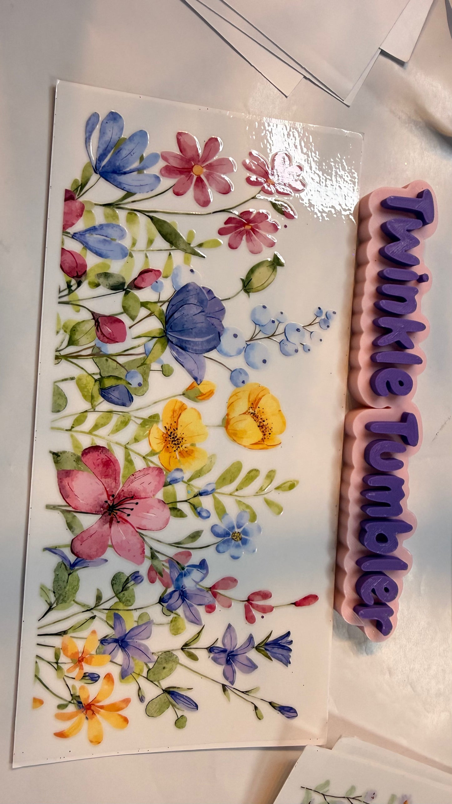 DECAL FOR FLOWERS & COWS