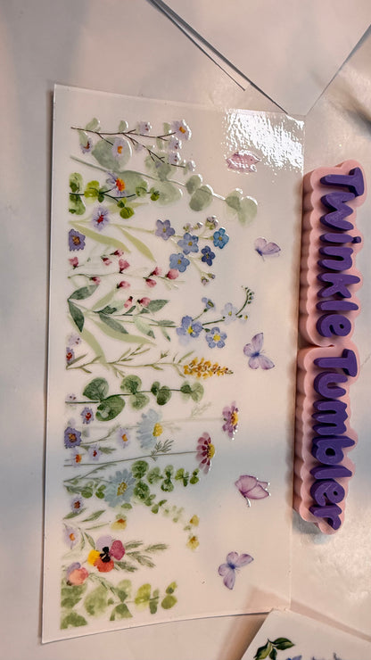 DECAL FOR FLOWERS & COWS