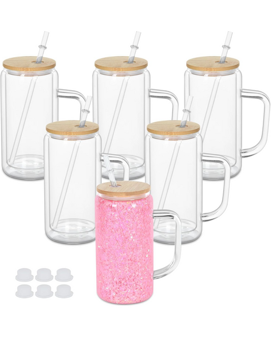 16oz Snow Globe Cup (GLASS) Coffee Mug