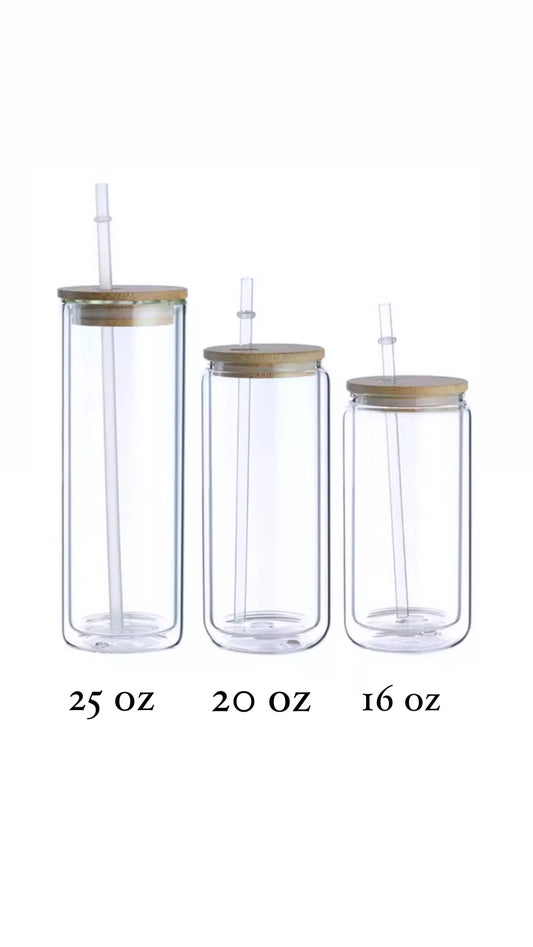 Snow Globe Glass Tumbler