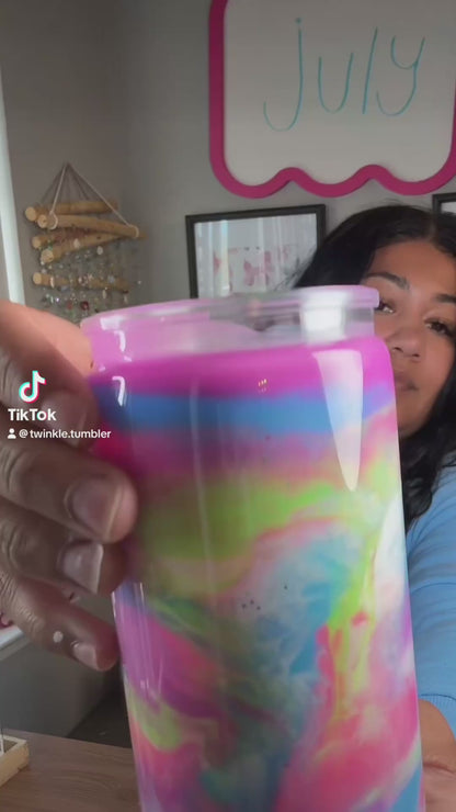 Rainbow Leopard Dream Cup – Lisa Frank-Inspired Tumbler